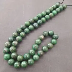 天然石　グリーンラピスラズリ　8㎜ 一連 213