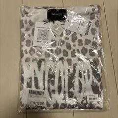 【新品タグ付き】GRANCY 総柄ラインストーングラフィックロンT M ホワイト