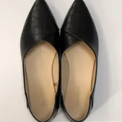 美品 GLOBAL WORK らくっション ポインテッドバブーシュ パンプス L