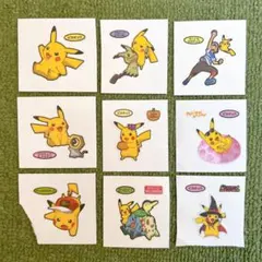 ピカチュウ ポケモンパン ポケットモンスター ポケモンパン 9枚まとめ売り