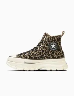Converse ヒョウ柄 厚底ハイカットスニーカー