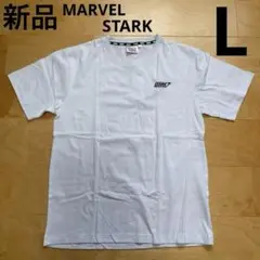 MARVELマーベル　STARKスターク　刺繍　半袖Tシャツ　白　L 新品のサムネイル