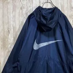 235【90s-00s】ナイキ NIKE フルジップナイロンジャケット　刺繍L