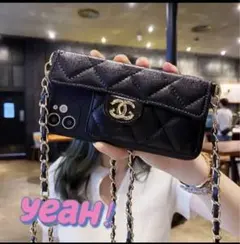 黒 キルティング iPhone 14 proケース 新品未使用