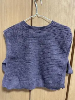 ハンドメイド　コットンベスト