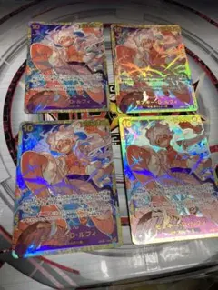 モンキー・D・ルフィ　OP05 sec ワンピースカード　4枚セット