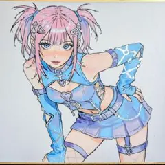 手描き原画｜オリジナルキャラクター｜色紙｜一点もの