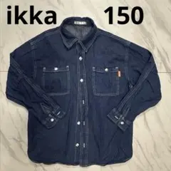 ikka デニム長袖シャツ 150 メルカリ便送料無料☆