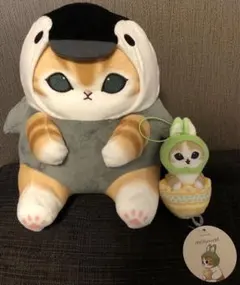 モフサンド　海の生き物BIGぬいぐるみペンギンイースターにゃんうさぎ　緑