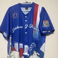 横浜F・マリノス ボタンシャツ ベースボールシャツ