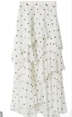 スナイデルSustainableプリーツティアードスカート　ドット　0※匿名発送