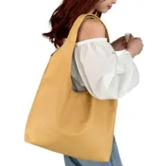 新品 ソフトラウンド ワンハンドル バッグ トートバッグ イエロー A4対応 黄