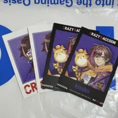 GiGO CRAZY RACCOON ノベルティ　きなこ　チェキ風カード