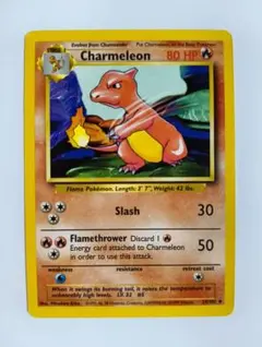 リザード Charmeleon シャドーレス 英語版 ポケモンカード 初期 旧裏