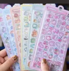 ぷくぷく３Dシール✳︎まとめ売り✳︎ぷっくりシール✳︎立体シール✳︎大容量✳︎かわいい✳︎