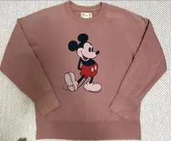 UNIQLO MICKEY STANDS フェード　ピンク スウェット　M