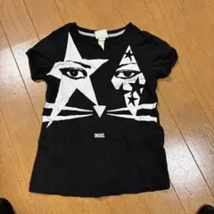 DIESEL ブラック Tシャツ グラフィックプリント