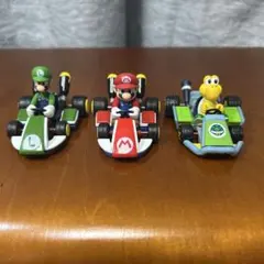 スーパーマリオ マリオカート ミニカー マリオ・ルイージ・ノコノコ　3個セット