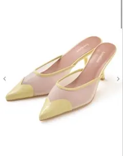 【美品】Aiméneハートカッティングチュールパンプス　Lサイズのサムネイル