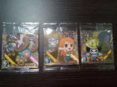 ワンピース大海賊シールウエハース　チョッパー、ナミ、ブルック　25th３枚セット