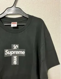 Supreme Cross Box Logo Tee BLACK Mサイズ