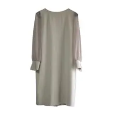 【UNTITLED】シアー袖トリコットワンピース上質素材