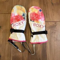 ROXY フラワー柄 スノーボード ミトン