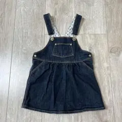 PETIT BATEAU デニム ジャンパースカート ワンピースのサムネイル