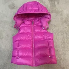 ラルフローレン　フード付きダウンベスト　フード取り外し可能　ピンク　24M