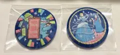 ディズニー 刺繍缶バッジ 2個セット