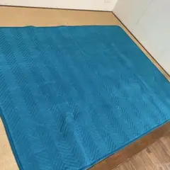 ターコイズ フリース 敷きパッド