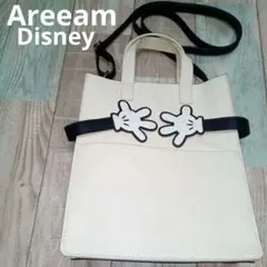 美品　Areeam　トートバッグ　ミッキーマウス　アリーム　ディズニー　2WAYのサムネイル