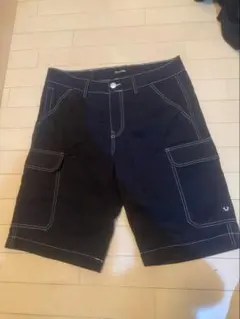 W34】KEIJU着用TRUE RELIGION カーゴショーツ y2k 黒 - メルカリ