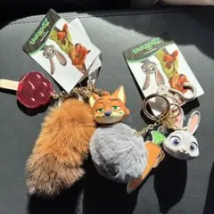 ズートピア キーホルダー 2種セット　しまむら