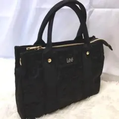Lee ハローキティ コラボ リボンキティキルトトートバック ブラック