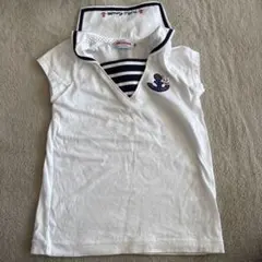 ミキハウス　90 半袖　セーラー　マリン うさこ