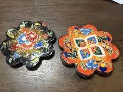 UpsalaEkeby☆花の陶板/水色IrmaYourstoneイルマユアストン - メルカリ