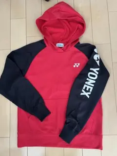 YONEX　パーカー　トレーナー　ユニSS　レッド/ブラック