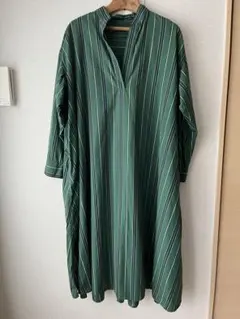 ストライプシャツワンピース