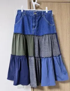 BEAMS HEART ティアードスカート サイズ0 ビームスハート　中古美品