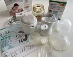 Pigeon 母乳搾乳器 handy fit+ 電動式　カネソン母乳バッグ付き