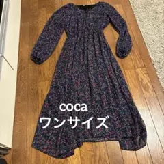 coca 花柄ワンピース ONE SIZE