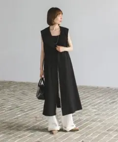 NOBLE×L'AUBE BLANCシアーワイドリブニットワンピース 36 - メルカリ