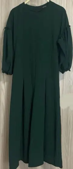 ZARA WOMAN ダークグリーン ロングワンピース　ズボン