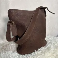 希少✨コーチ　ショルダーバッグ オールドコーチ　バケツ型　ソノマ　ヌバックレザー