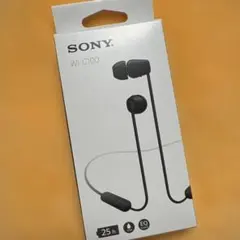 SONY WI-C100 ブラック　ワイヤレスステレオヘッドセット