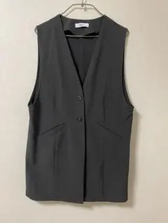 Discoat グレー ノースリーブベスト ジレ フリー オールシーズン