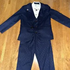 値下げ⭐︎フォーマルスーツ上下、シャツ,ベスト,ネクタイ小物付き110cm 卒園式
