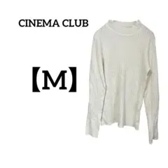 CINEMA CLUB ホワイトタートルネックセーター M