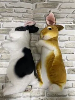 かわいい リアル うさぎ ぬいぐるみ 2体セット